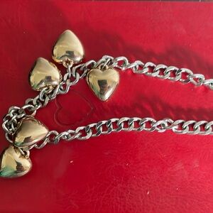 chunky heart necklace